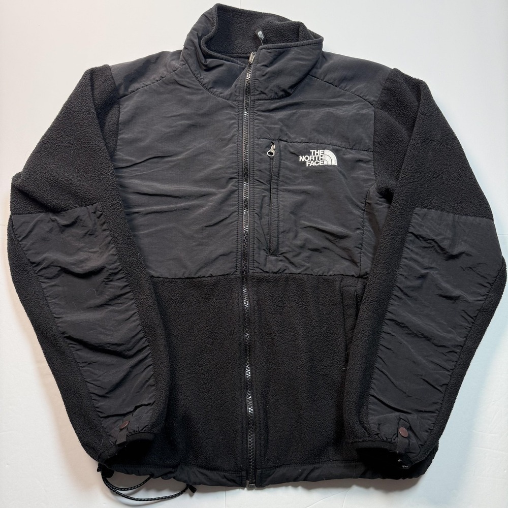 The North Face Jacket Womens‎ Medium Black Denali Fleece Full Zip Chest Pocket